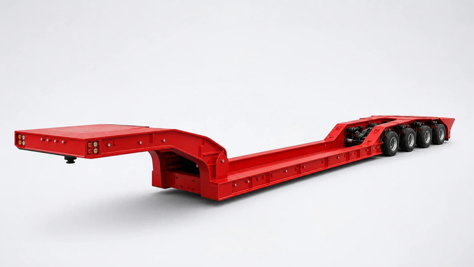 Pendular-axle Low-loader Semi-trailer